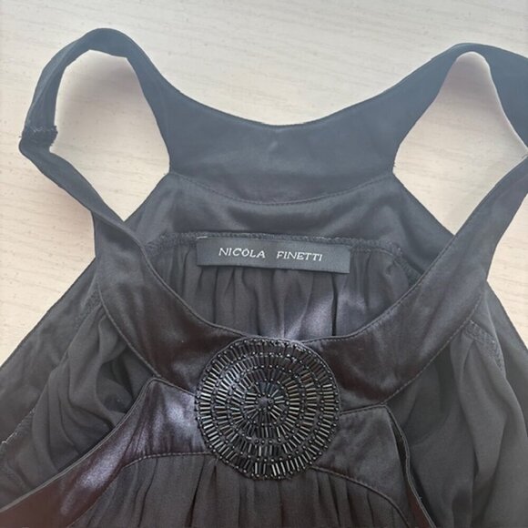 Beaded Silk Dress Nicola Peretti - Picture 7 of 7